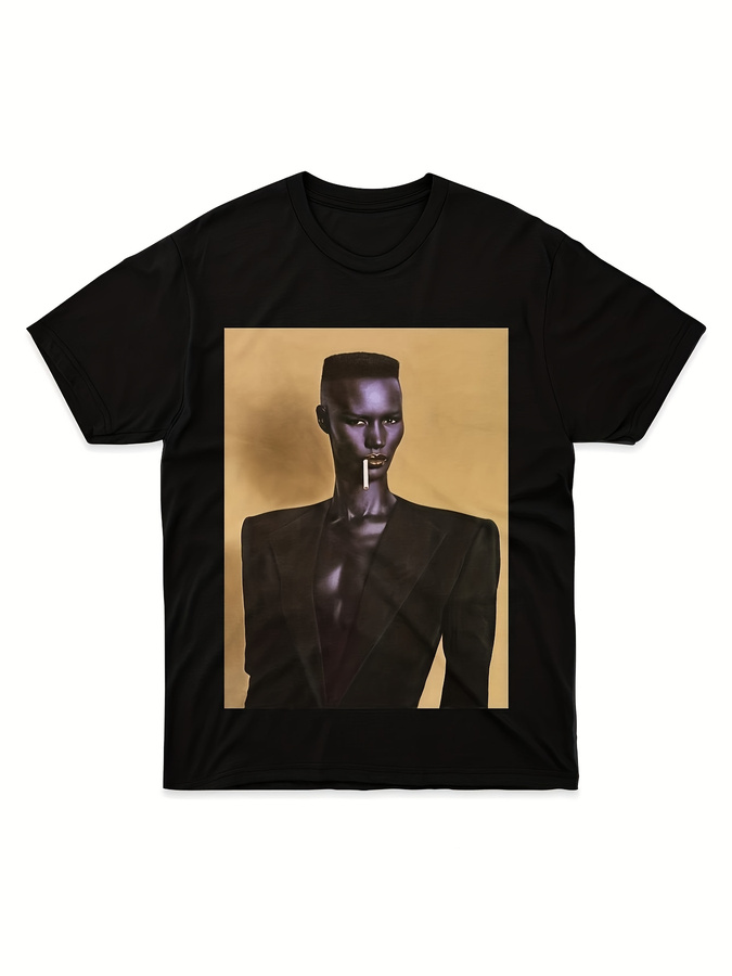 Vintage Fashion Icons - Grace Jones Vintage Iconic Portrait T-Shirt