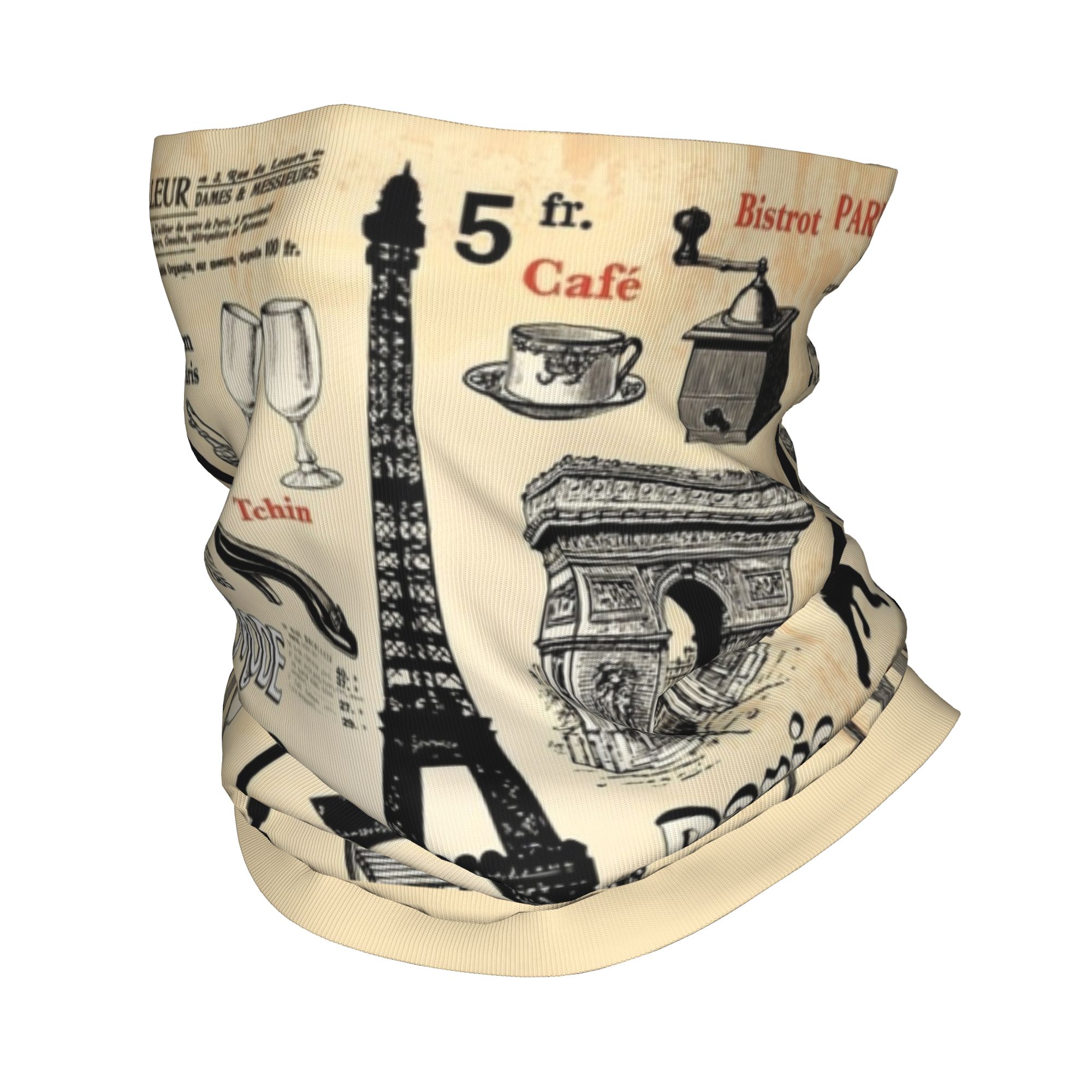 Vintage Fashion Paris - Custom Vintage Paris Eiffel Tower Bandana