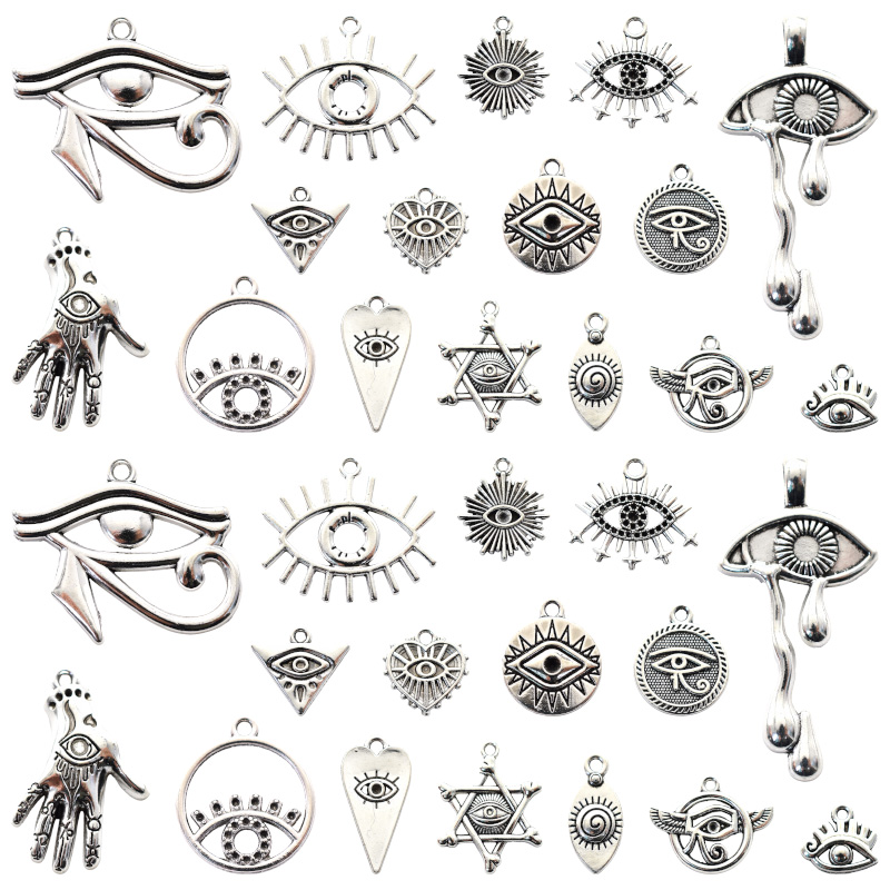 Vintage Fashion Nz - 16pcs Mixed Eye of Horus Charms