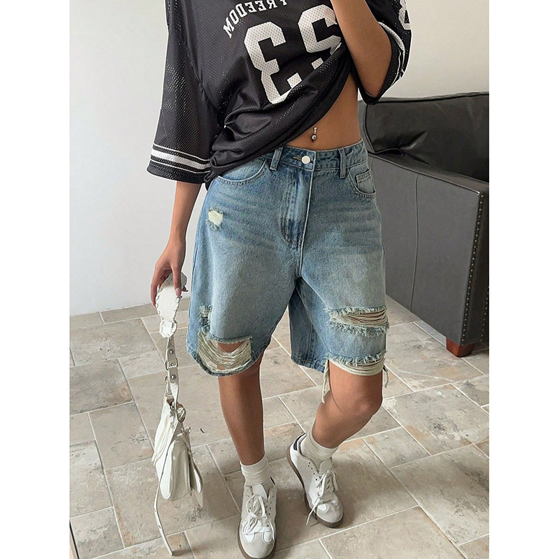Vintage Fashion Trends 2026 - 2026 Summer Women Trend Ripped Short