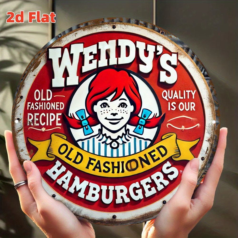Vintage Fashion Hamburg - High Definition Metal Tin Sign Wendy's