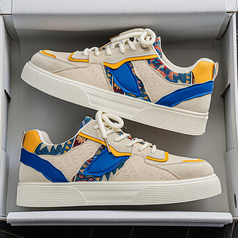 Vintage Fashion Boutique - Men's Vintage Patchwork Platform Sneakers -