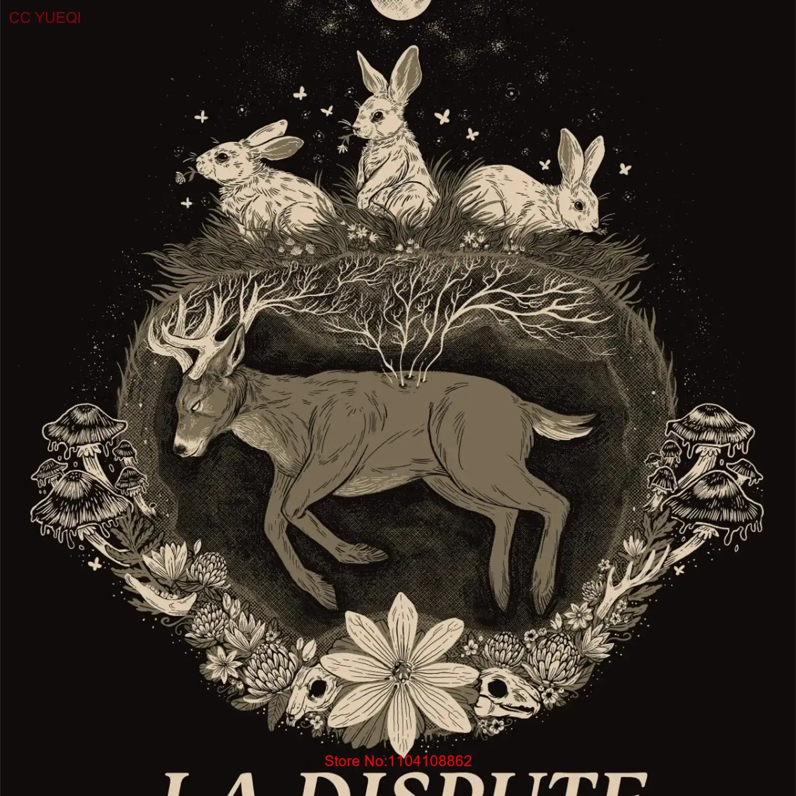 Vintage Fashion La - La Dispute Black T Shirt Cotton