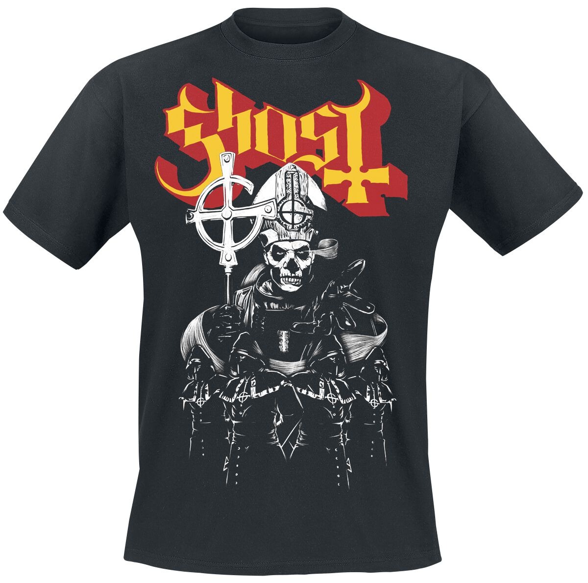Vintage Fashion Icons - Ghost Vintage Band Logo Print T-Shirt,