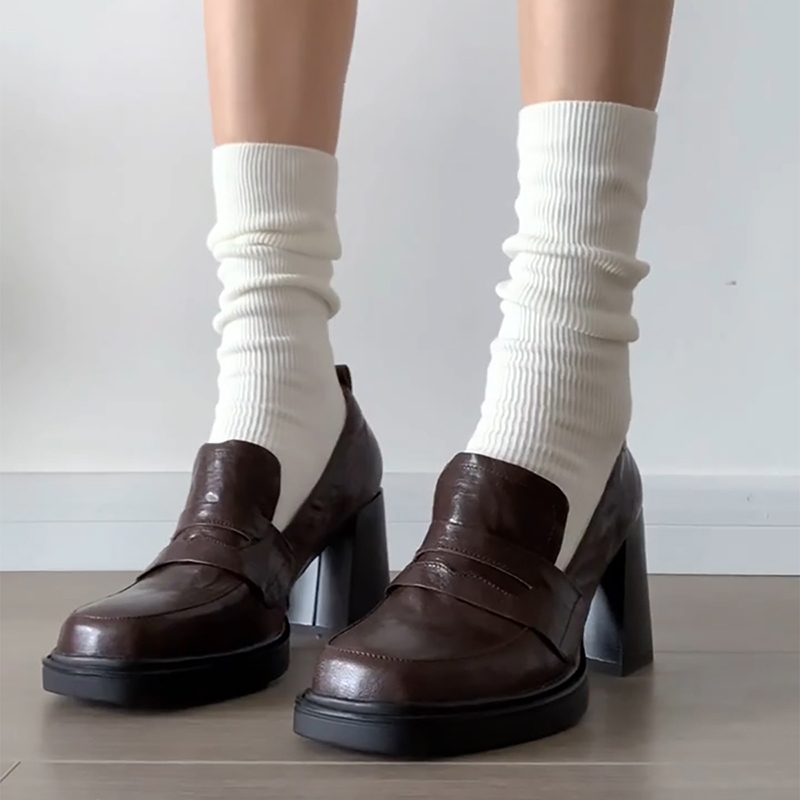 Vintage Fashion Style Female - College Style Women Loafer Shoes Fashion
