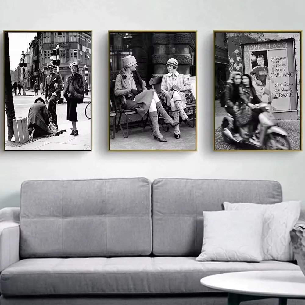 Vintage Fashion Paris - Fashion Black And White Vintage Photography