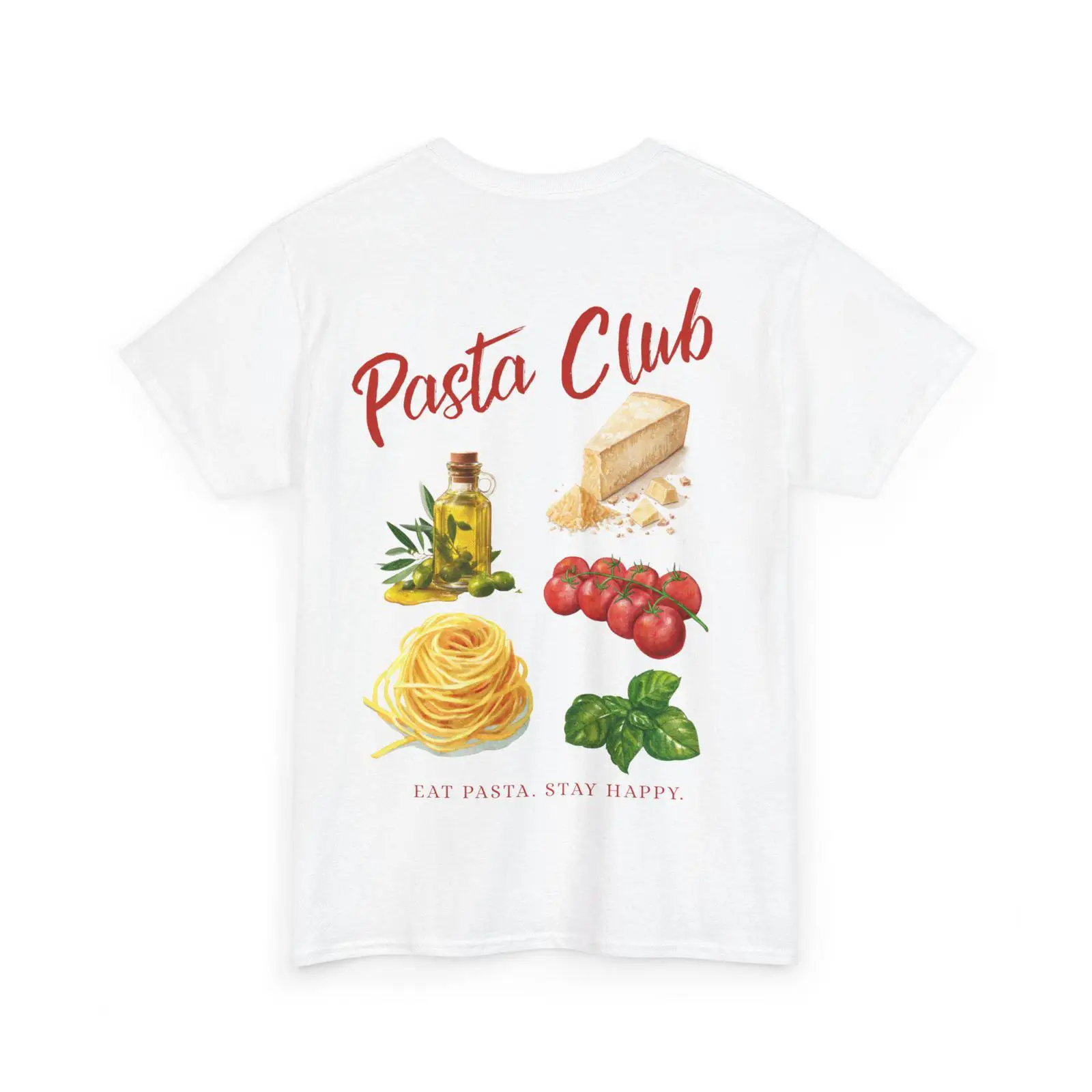 Vintage Fashion Illustrations - Pasta Club illustration T Shirt ingredients