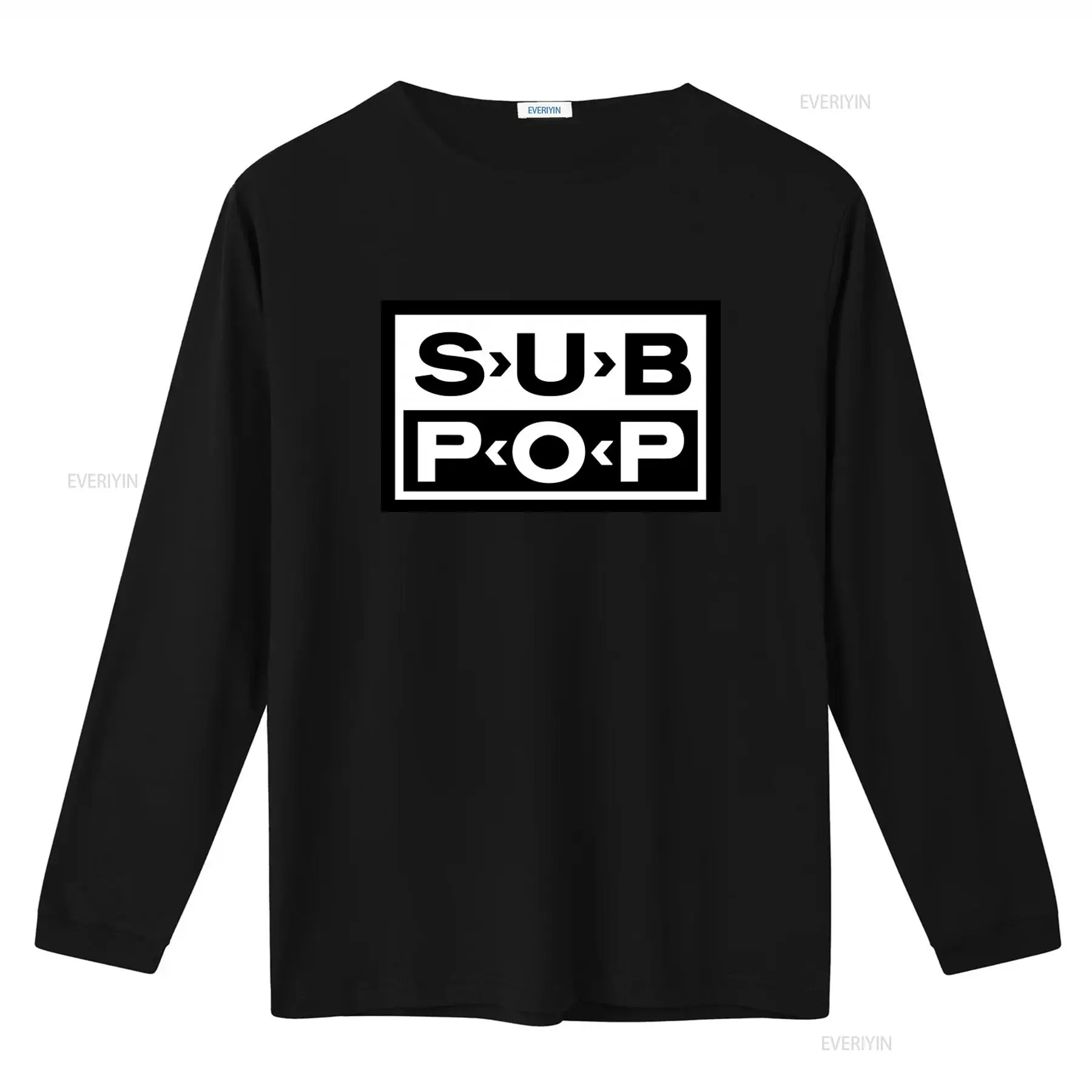 Sub Pop Logo T Shirt Black wit - Vintage Fashion Stores 评论和价格
