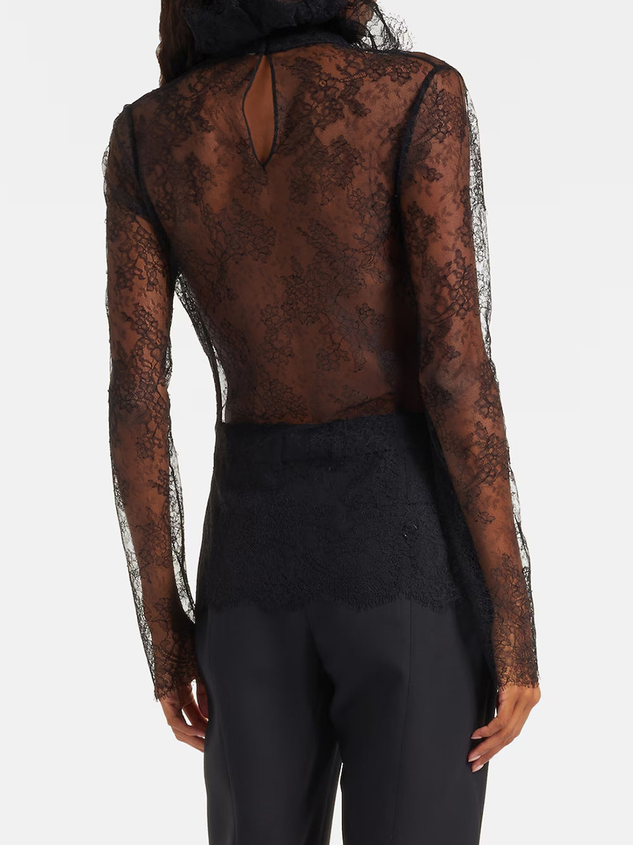 VGH Sexy Vintage Solid Lace Sl - Vintage Fashion Style Female 评论和价格
