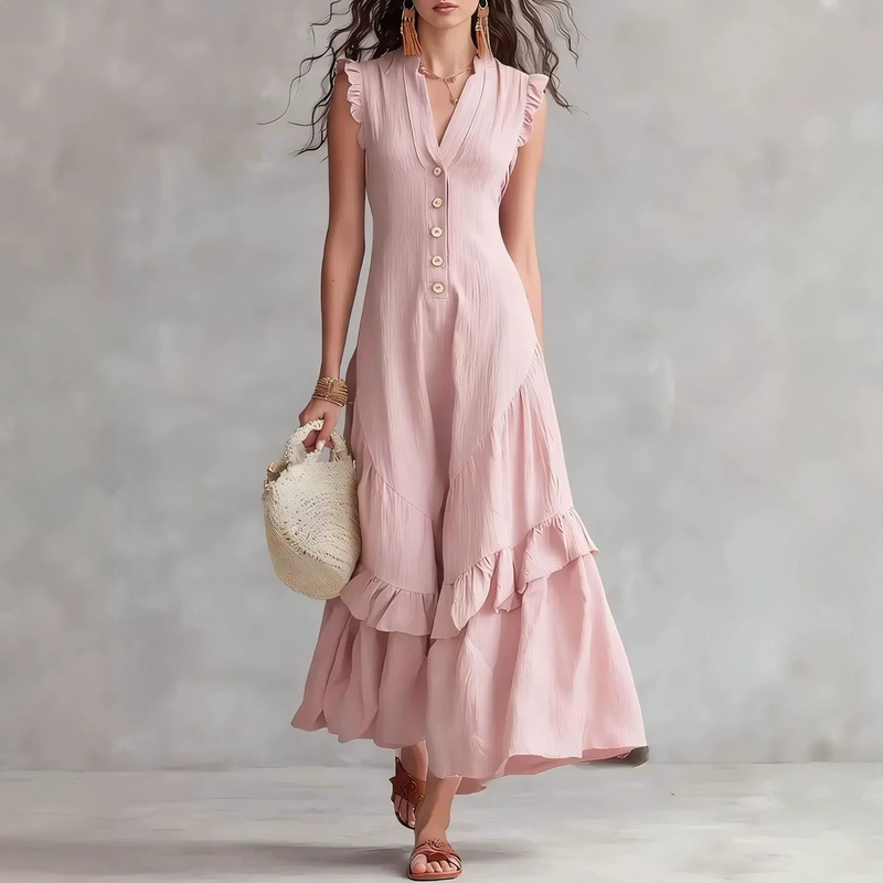 Women's Elegant Cotton Linen L - V Vintage Fashion 评论和价格