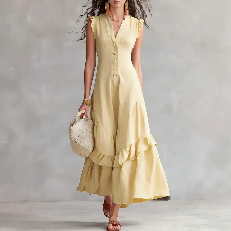 Women's Elegant Cotton Linen L - V Vintage Fashion 评论和价格
