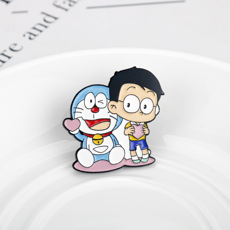 Cartoon Cute Cat Enamel Pin Br - Vintage Fashion Boutique 评论和价格