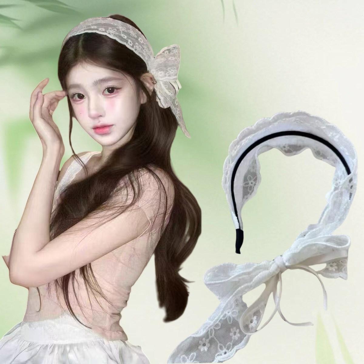 New Vintage Pastoral Lace Hair - Vintage Fashion Boutique 评论和价格