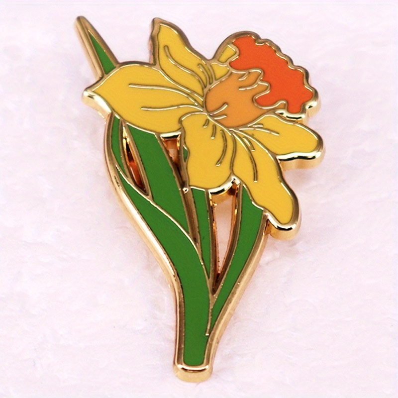 Yellow Daffodil Brooch Herbace - Vintage Fashion Boutique 评论和价格