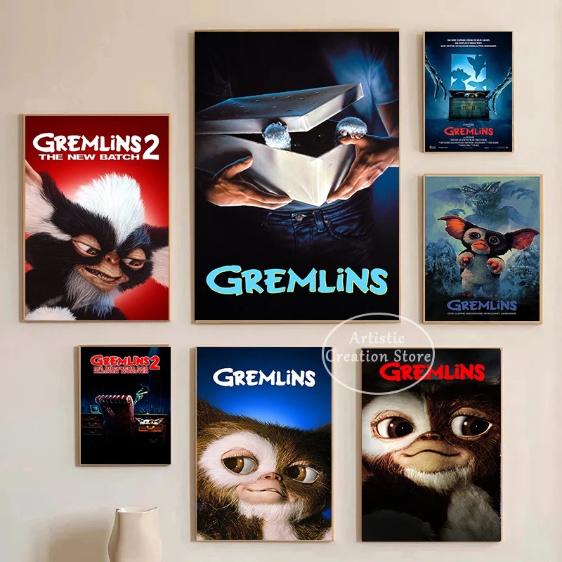 Classic Movie Gremlins Poster  - Vintage Fashion Illustrations 评论和价格