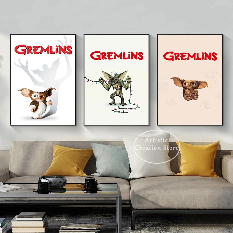 Classic Movie Gremlins Poster  - Vintage Fashion Illustrations 评论和价格