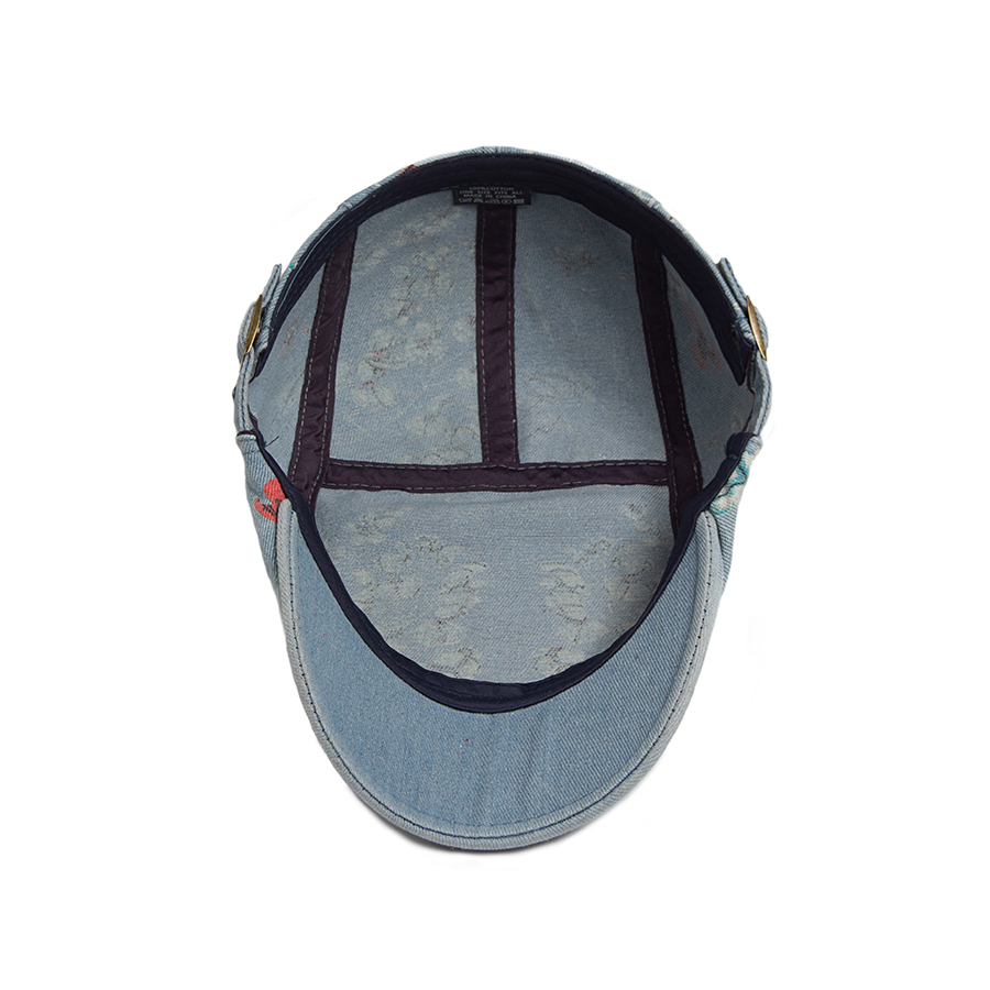 New Vintage Print Denim Beret  - Vintage Fashion Nz 评论和价格