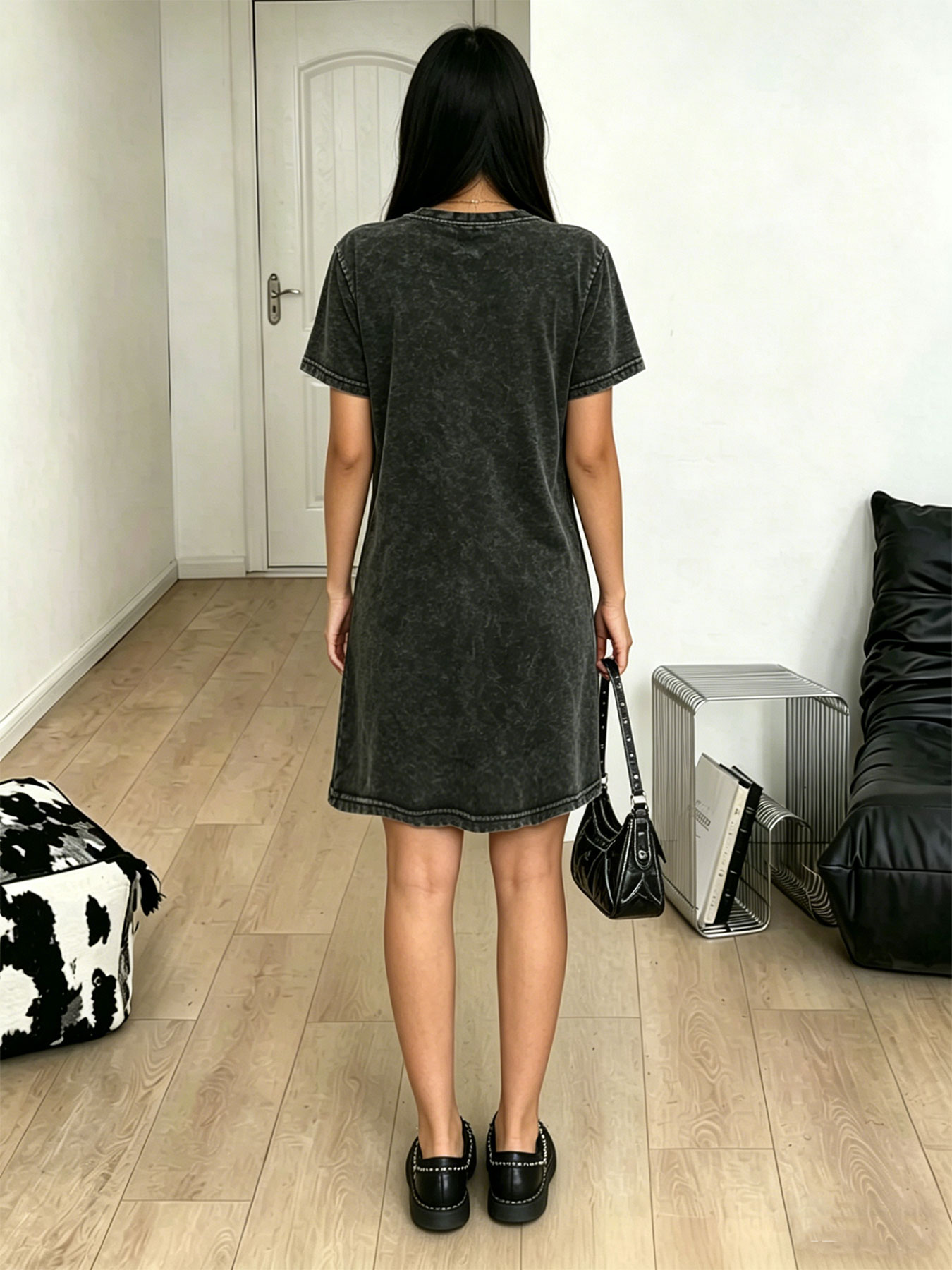 Women's washed vintage T-shirt - Vintage Fashion Paris 评论和价格