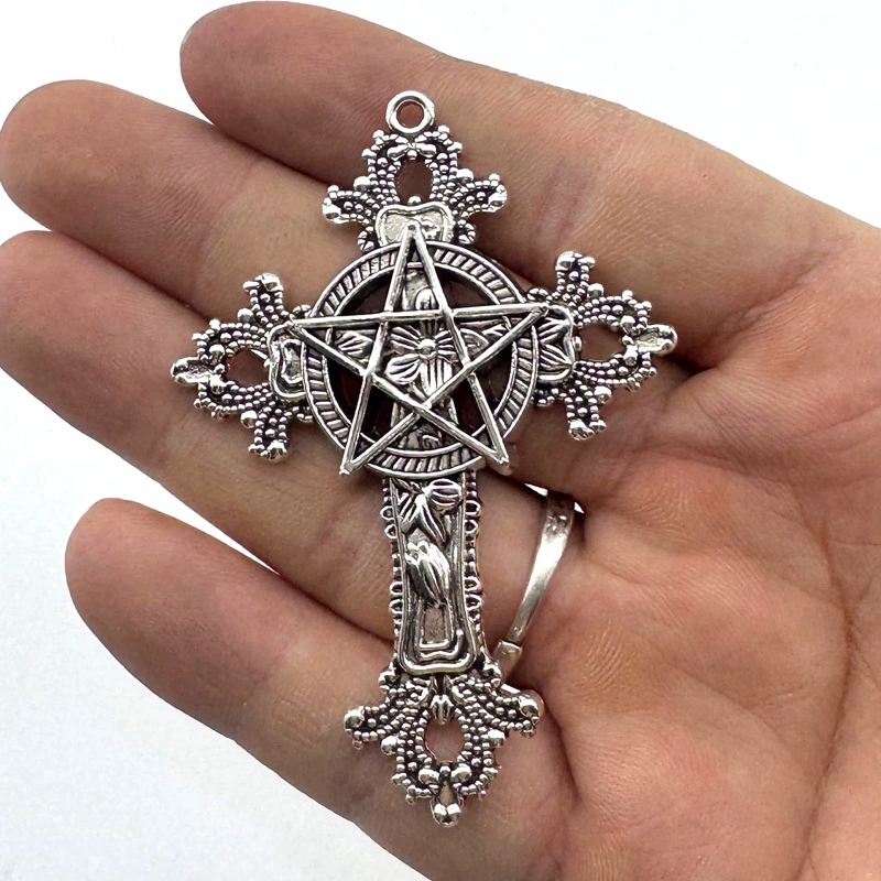 2pcs 30x15mm Gothic Big Cross  - Vintage Fashion Stores 评论和价格