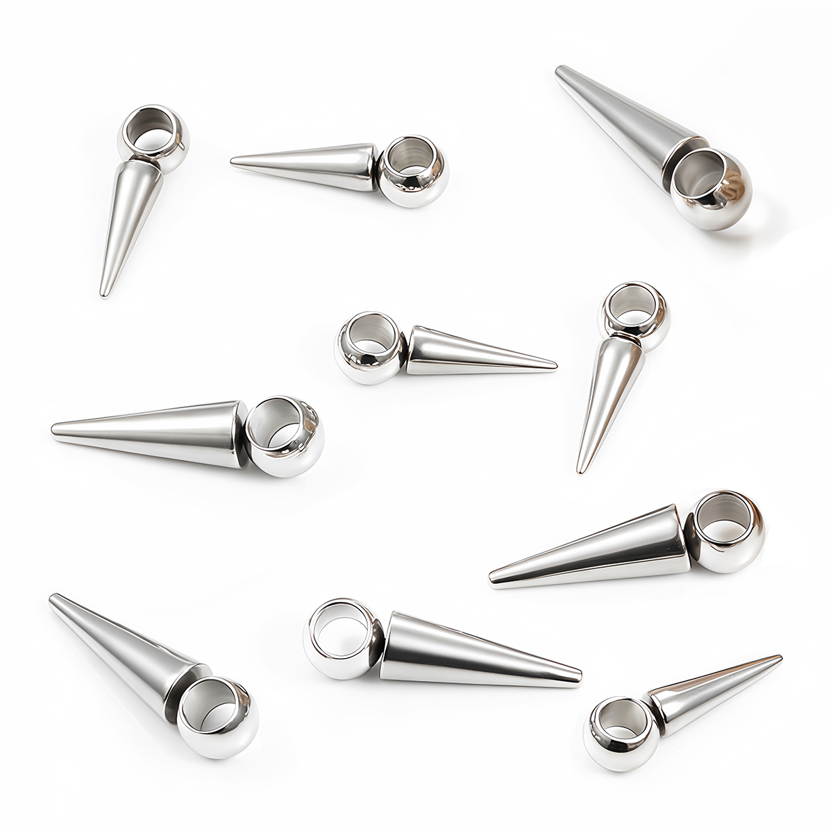 10pcs Retro Cone Charms Pendan - V Vintage Fashion 评论和价格