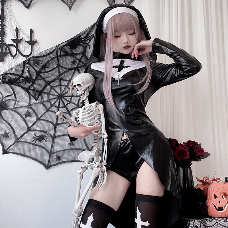 Dark Dress Halloween Costume p - Vintage Fashion Style Female 评论和价格
