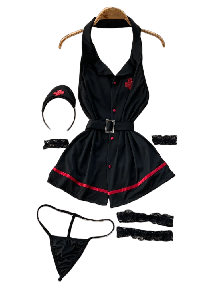 Erotic Fashion Sexy Halter Lin - V Vintage Fashion 评论和价格