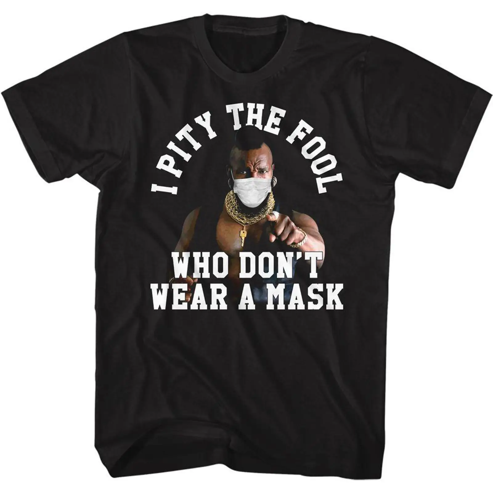 Mr T Pity The Fool Mask Shirt  - Vintage Fashion Icons 评论和价格