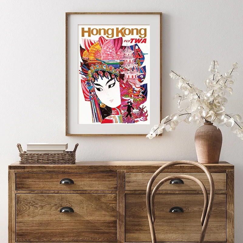 Travel Retro Poster Art Painti - Vintage Fashion Illustrations 评论和价格