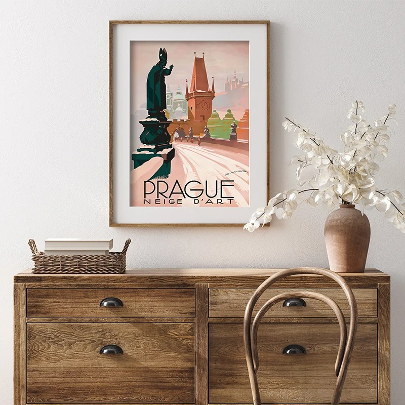Travel Retro Poster Art Painti - Vintage Fashion Illustrations 评论和价格