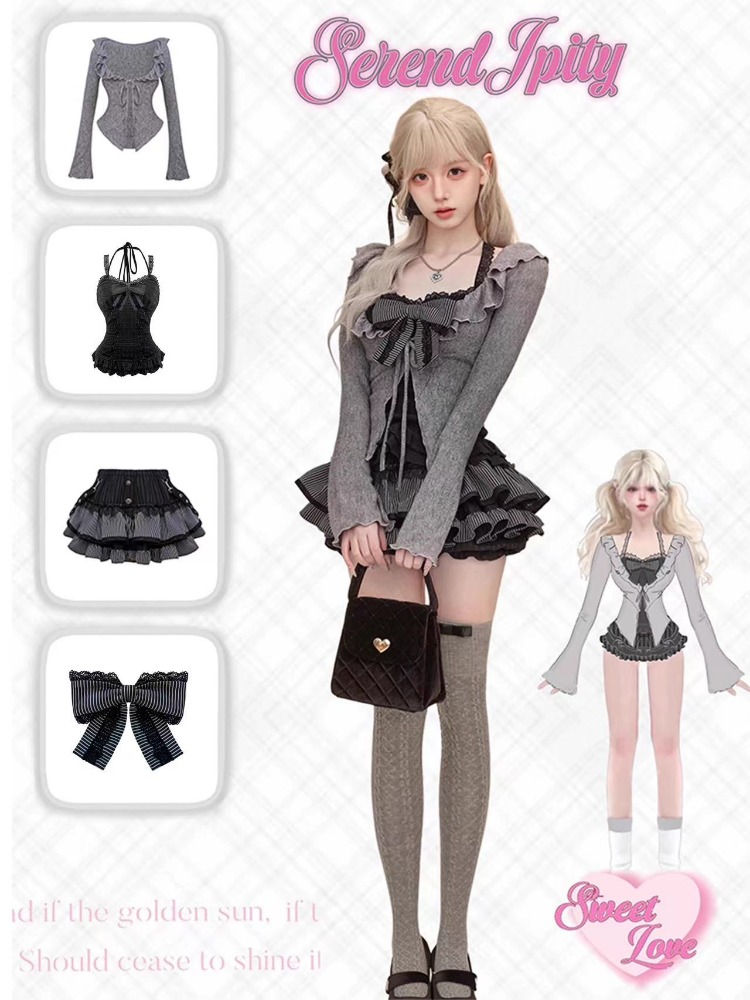 Gothic Y2k Vintage Preppy Styl - V Vintage Fashion 评论和价格