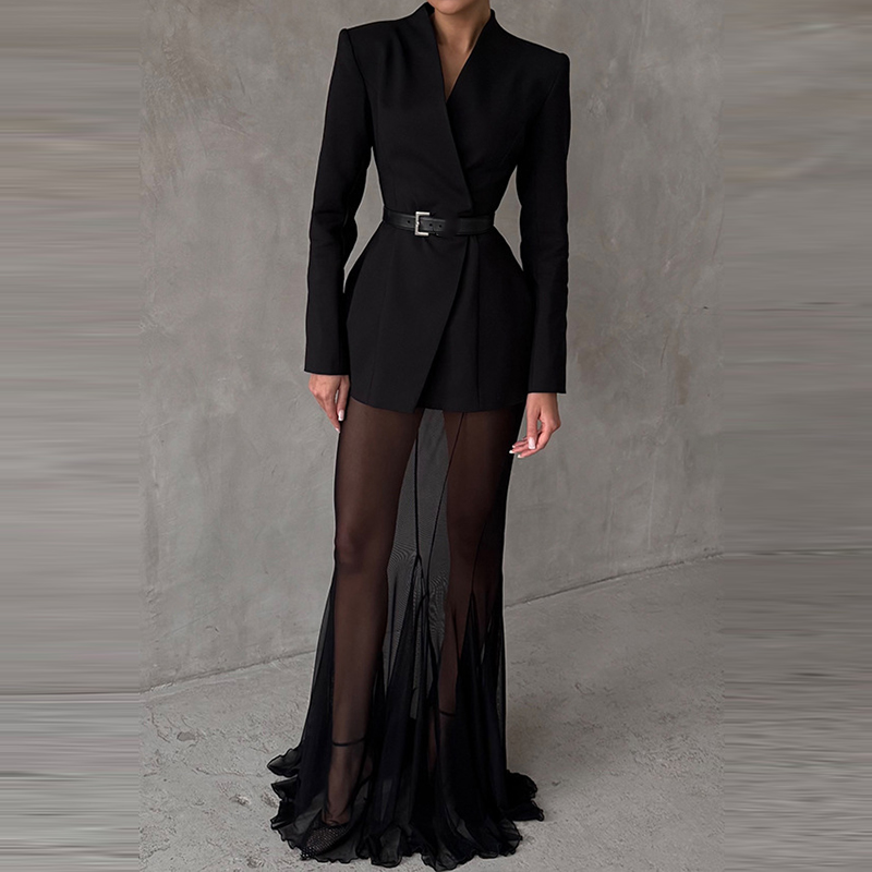 Ladies Fashion Solid Long Slee - V Vintage Fashion 评论和价格