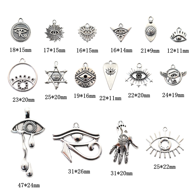 16pcs Mixed Eye of Horus Charm - Vintage Fashion Nz 评论和价格