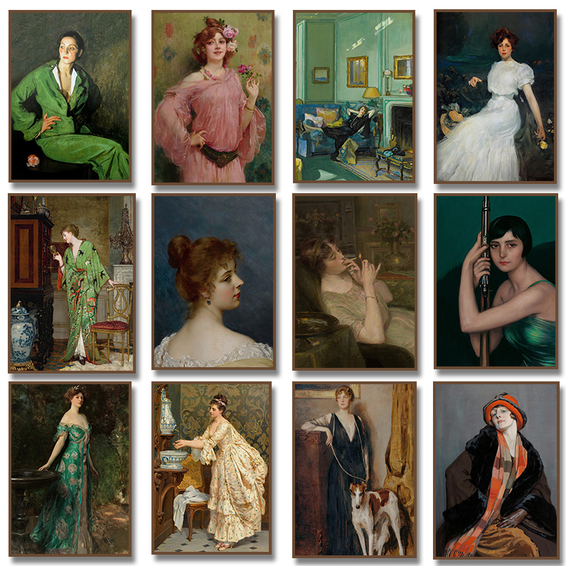 Renaissance Women Portrait Pos - Vintage Fashion Illustrations 评论和价格