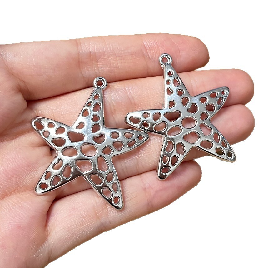 4Pcs Silvery Starfish Sea Star - Vintage Fashion Stores 评论和价格