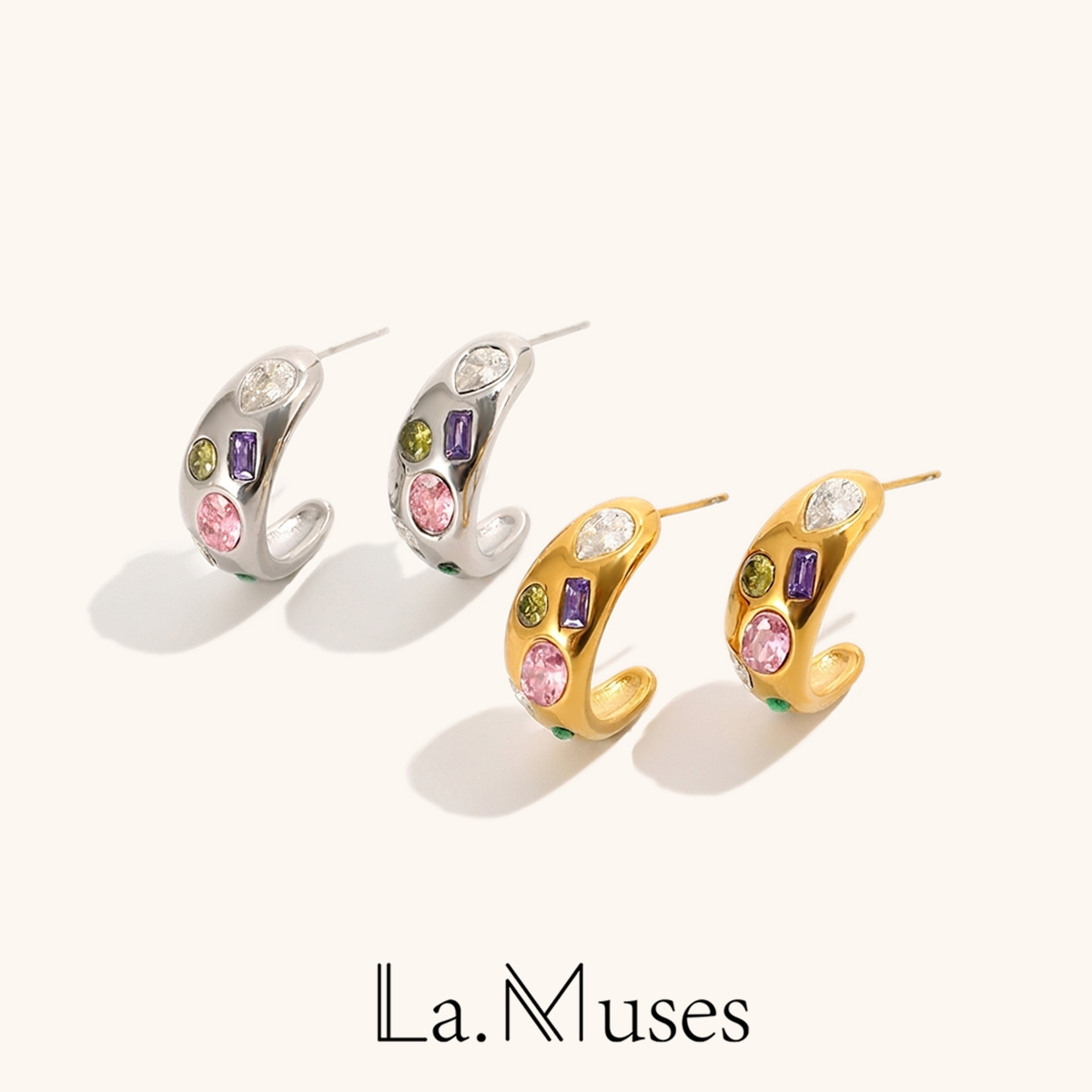 La. Muses Geometric Colored Zi - Vintage Fashion La 评论和价格