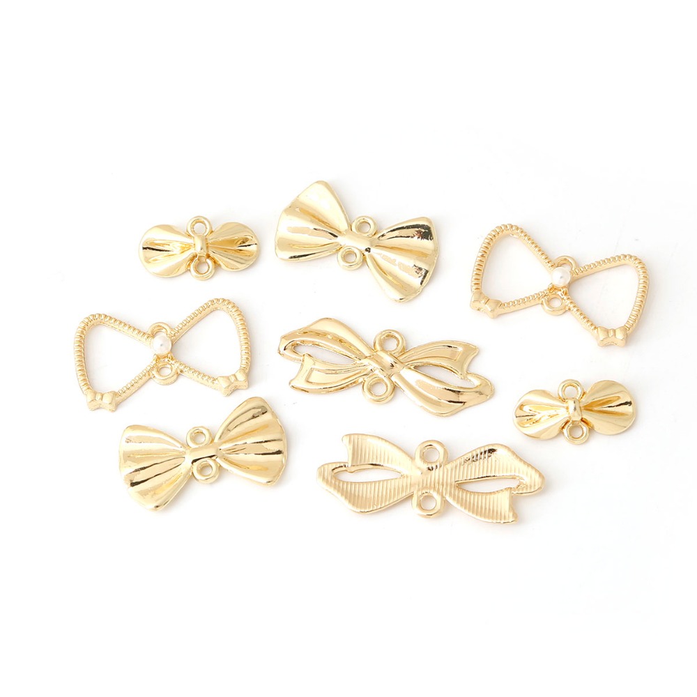 Vintage Antique Gold Bow Charm - Vintage Fashion Nz 评论和价格
