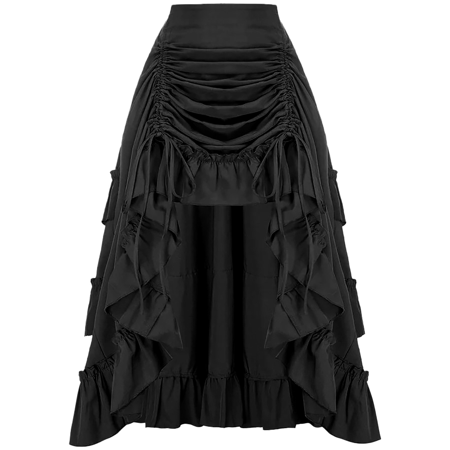 Ruffled High Waisted Long Vict - Vintage Fashion Stores 评论和价格
