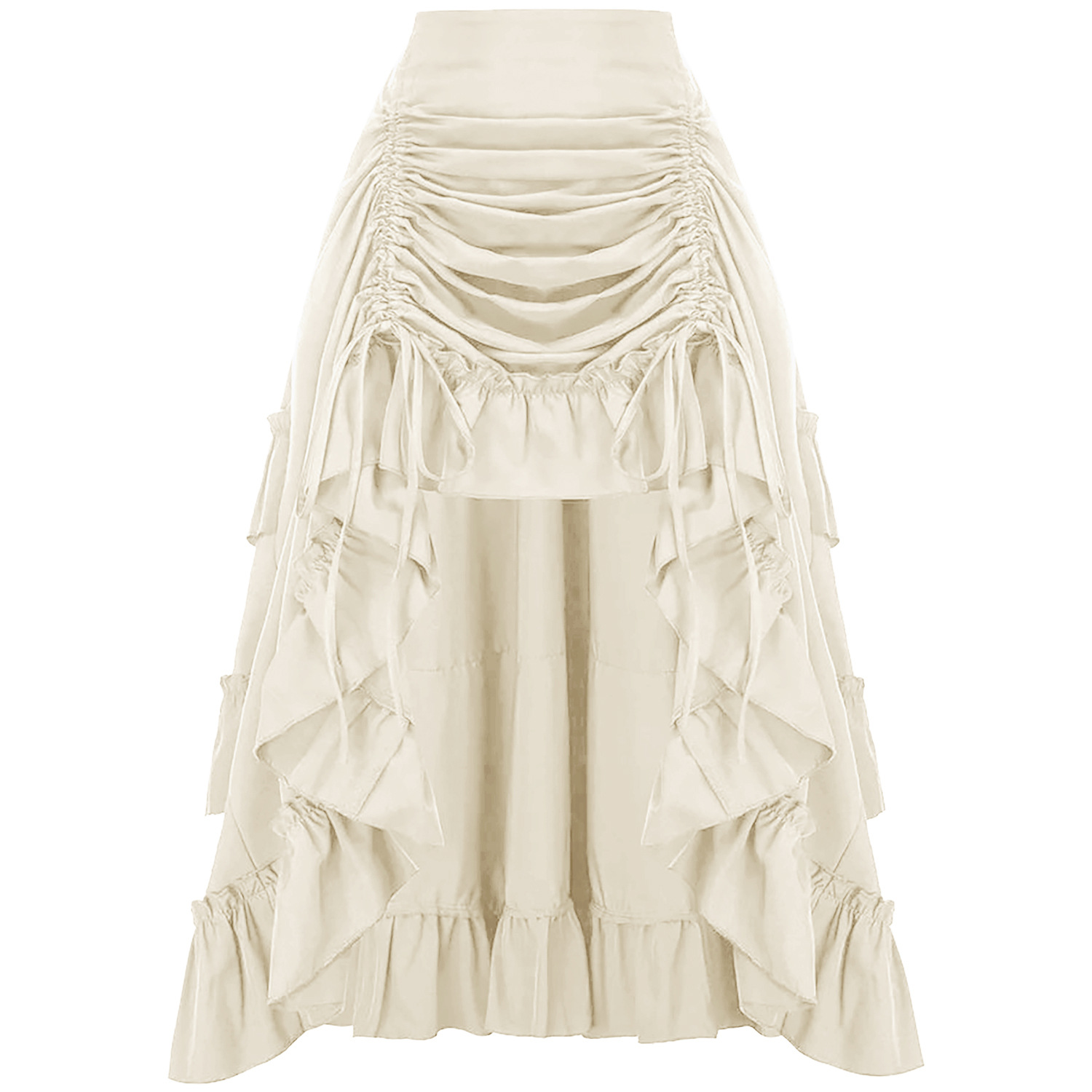 Ruffled High Waisted Long Vict - Vintage Fashion Stores 评论和价格