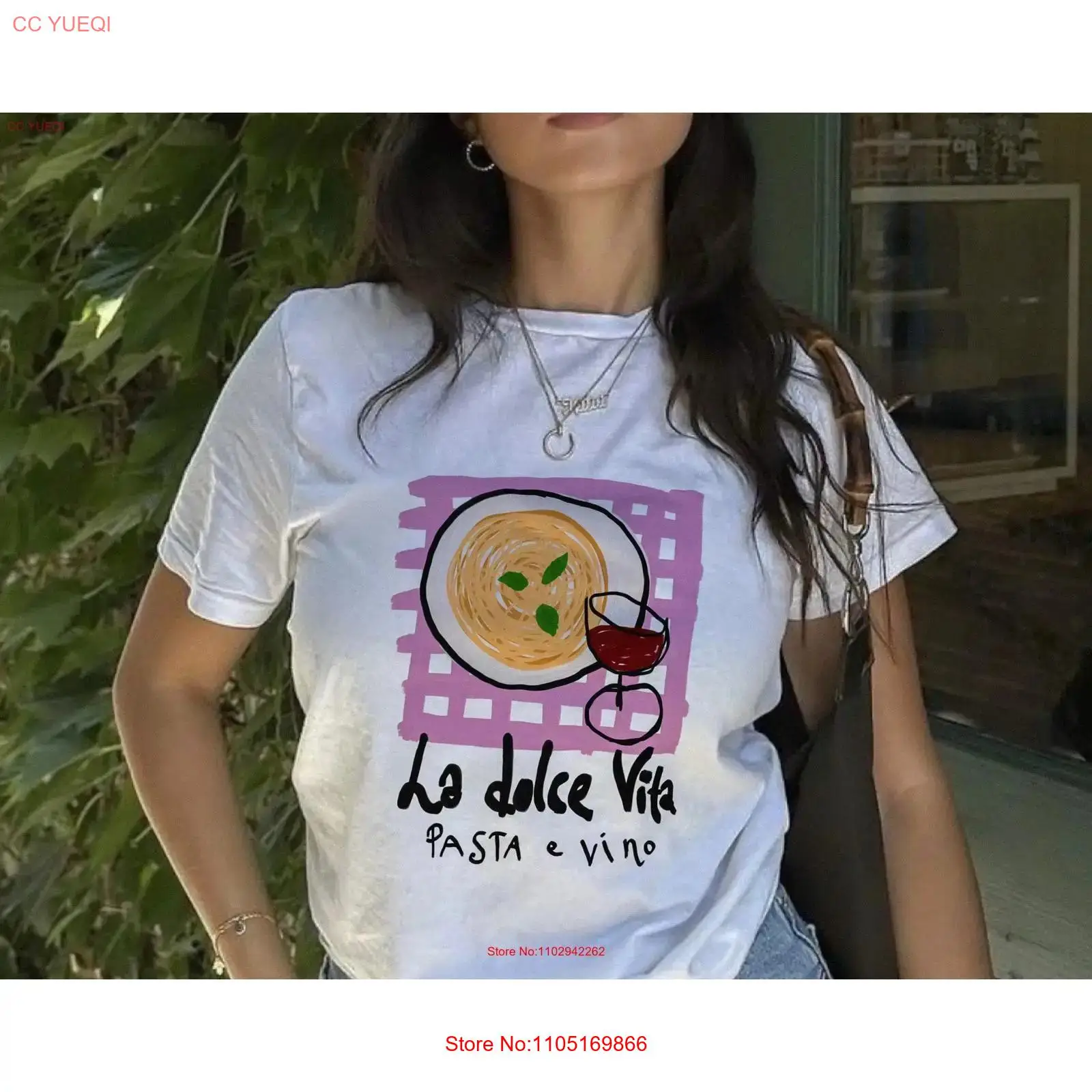 La Dolce Vita Pasta T Shirt vi - Vintage Fashion La 评论和价格