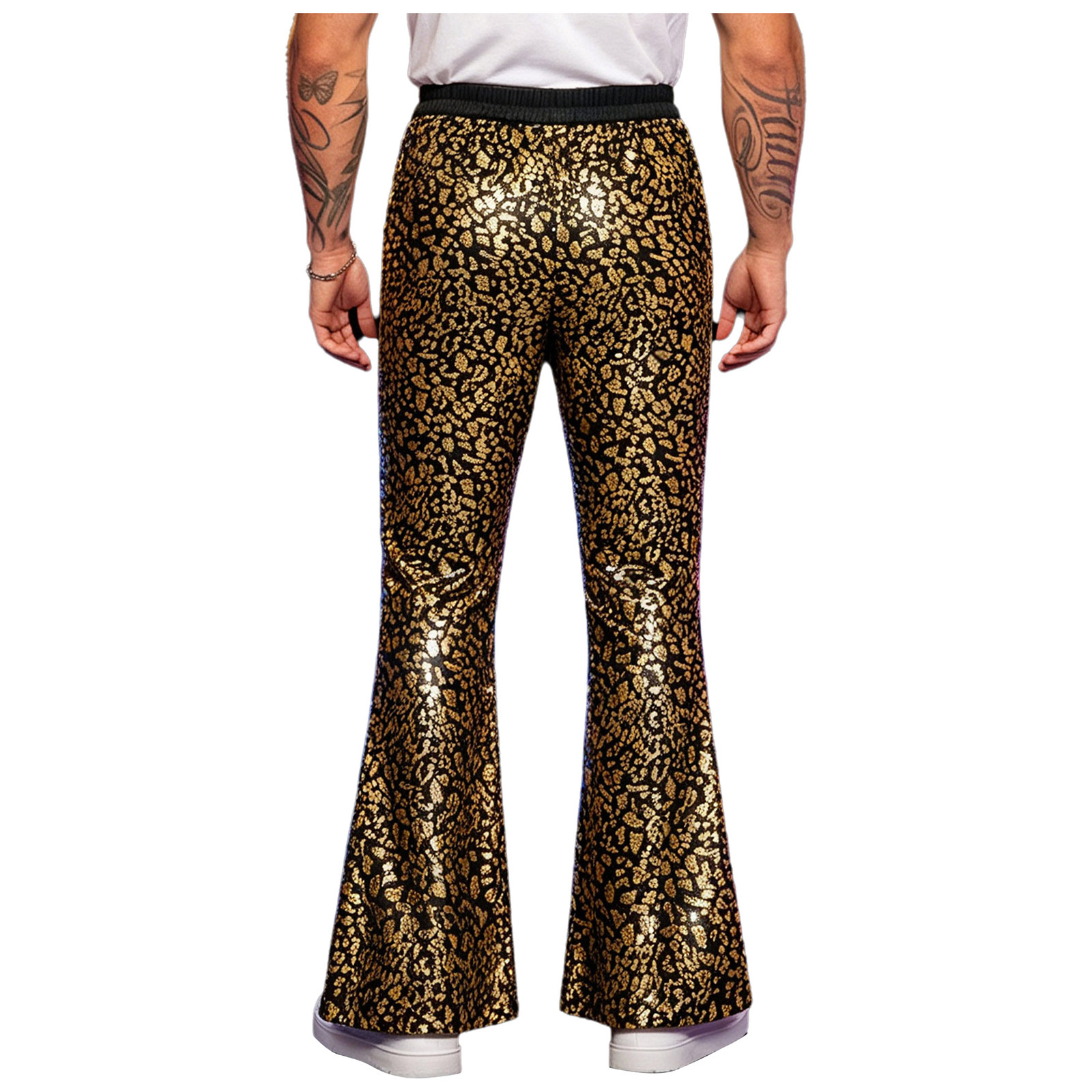 Mens Retro 70s 80s Disco Hippi - Wide Leg Trouser 70S 评论和价格