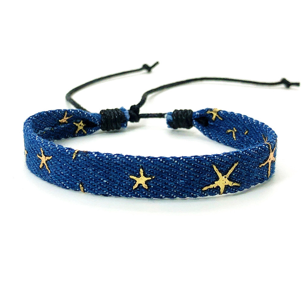 Vintage Star Pattern Blue Lite - Vintage Fashion Boutique 评论和价格