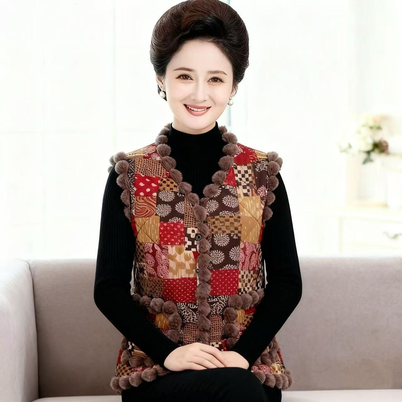 New Chinese Style Vest Tops Wo - Vintage Fashion Style Female 评论和价格